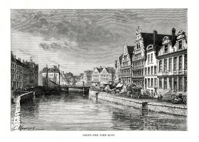 Der Kornkai, Gent, Flandern, Belgien, 1879 von Charles Barbant