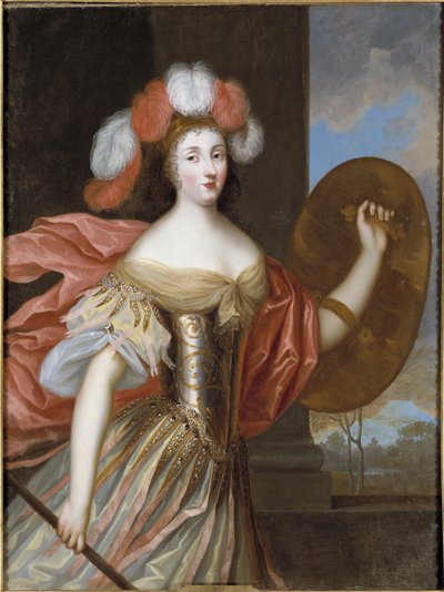 Porträt von Olympia Mancini, Gräfin von Soissons als Athena von Charles Beaubrun