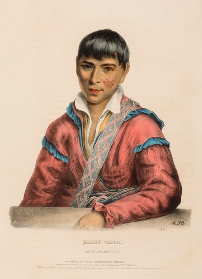 Paddy-Carr. Creek-Dolmetscher, aus Geschichte der Indianerstämme Nordamerikas von Charles Bird King