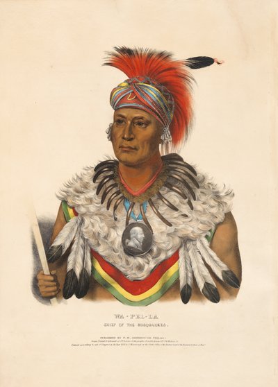 Wa-pel-la - Häuptling der Musquakees von Charles Bird King