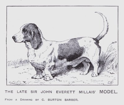 Das späte Modell von Sir John Everett Millais von Charles Burton (after) Barber