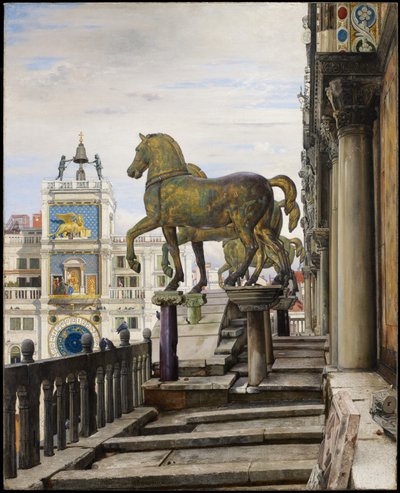 Die Bronzenen Pferde von San Marco, Venedig, 1876 von Charles Caryl Coleman