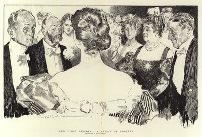 Ihre erste Saison, eine Studie der Gesellschaft von Charles Dana Gibson