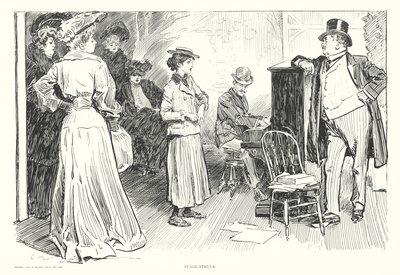 Bühnenfieber von Charles Dana Gibson