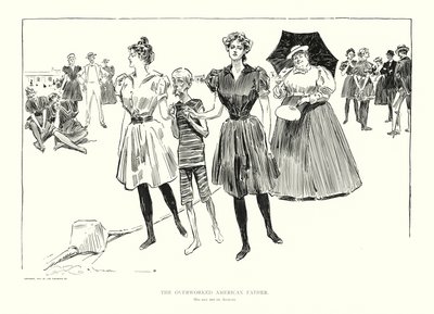 Der überarbeitete amerikanische Vater von Charles Dana Gibson