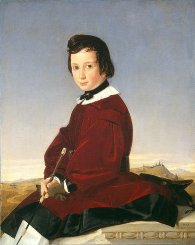 Porträt einer jungen Reiterin, 1839 von Charles David