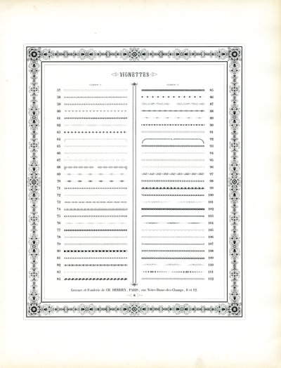 Vignetten-Musterkatalog Blatt 2 von Charles Derriey