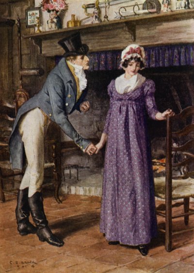 Illustration für The Amateur Gentleman von Jeffery Farnol von Charles Edmund (after) Brock
