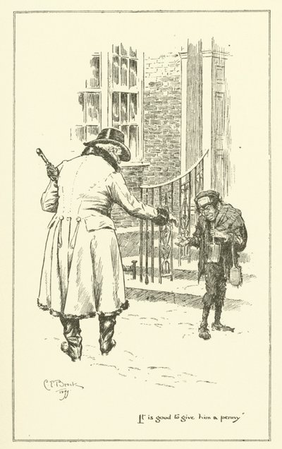 Illustration zu The Essays of Elia von Charles Lamb (Gravur) von Charles Edmund Brock