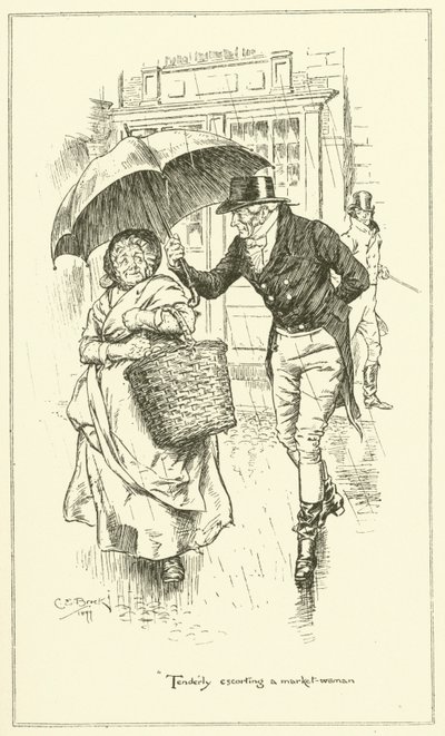 Illustration für Die Essays von Elia von Charles Lamb (Gravur) von Charles Edmund Brock