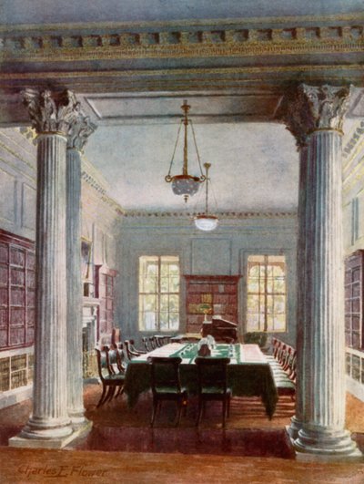 Das Kabinettszimmer, Nr. 10 Downing Street von Charles Edwin Flower