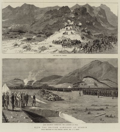 Mit der britischen Garnison in Suakim von Charles Edwin Fripp