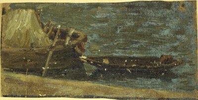Boote vertäut, ca. 1870 von Charles Emile Cuisin