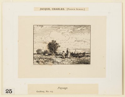 Landschaft von Charles Emile Jacque