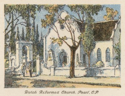 Südafrika: Niederländisch-reformierte Kirche, Paarl, CP von Charles Ernest Peers