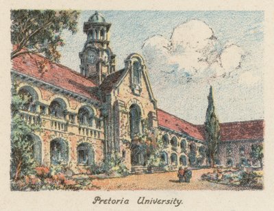 Südafrika: Universität Pretoria (Farblithografie) von Charles Ernest Peers