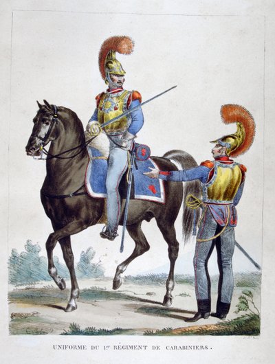 Uniform des 1. Karabiniers-Regiments, Frankreich von Charles Etienne Pierre Motte