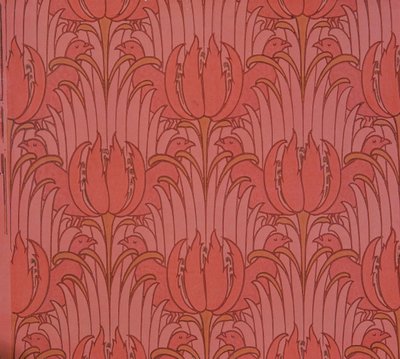 Tapete entworfen von Voysey, viktorianisch von Charles Francis Annesley Voysey