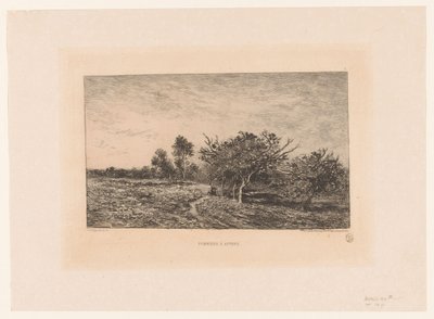 Landschaft mit Apfelbäumen von Charles Francois Daubigny