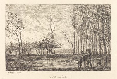 Sonnenuntergang von Charles Francois Daubigny
