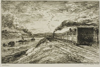 Die Abreise (Die Rückkehr) von Charles Francois Daubigny