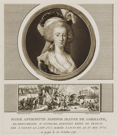 Marie Antoinette Josephe Jean de Lorraine von Charles Francois Gabriel Levachez