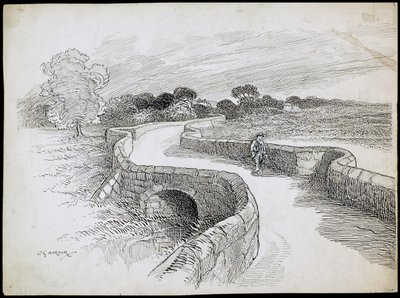 Swarkestone Bridge, Stanton By Bridge, Derbyshire von Charles George Harper