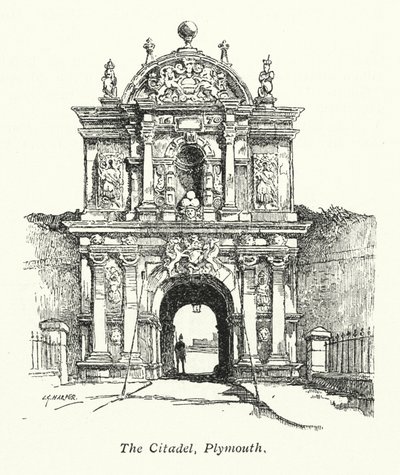 Die Zitadelle, Plymouth von Charles George Harper