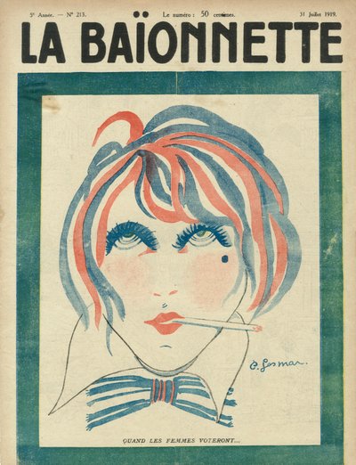 Titelblatt der Zeitung „La Baionnette“ vom 31. Juli von Charles Gesmar
