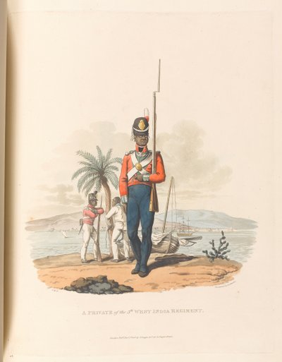 Ein Soldat des 5. Westindischen Regiments von Charles Hamilton (after) Smith