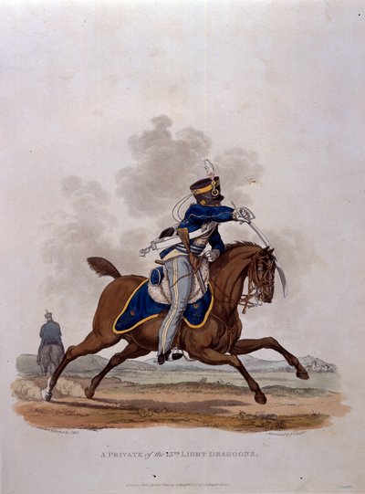Ein Soldat der 13. Leichten Dragoner, aus 