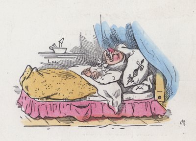 Großvater in seinem Bett von Charles Henry (after) Bennett