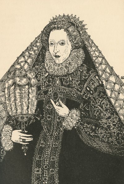 Ein Porträt von Königin Elizabeth, 1931 von Charles Henry Bourne Quennell