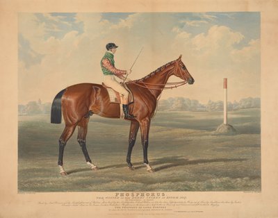 Rennen: "Phosphorus", geritten von George Edwards, Gewinner der Derby Stakes in Epsom, 1837 von Charles Hunt