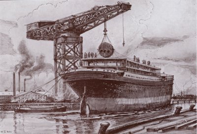 Einbau der Kessel von Charles John de (after) Lacy