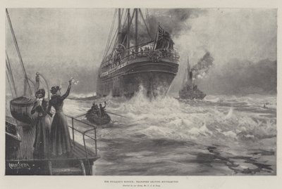 Für Englands Ehre, Transport verlässt Southampton von Charles John de Lacy