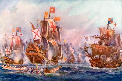 Der glorreiche Sieg von Elizabeths Seeleuten über die spanische Armada von Charles John de Lacy