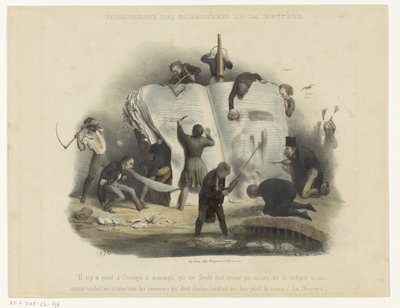 Persiflage auf die Zensur von Charles Joseph Traviès