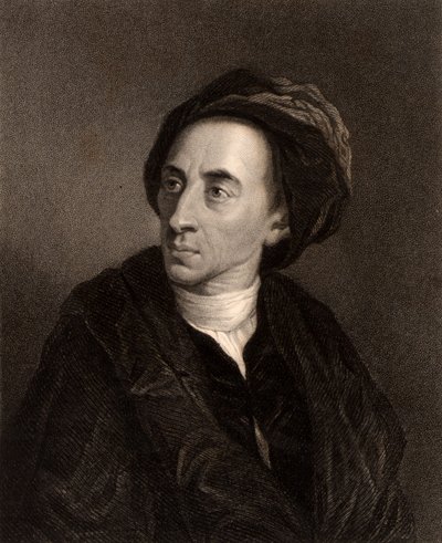 Porträt von Alexander Pope von Charles Knight