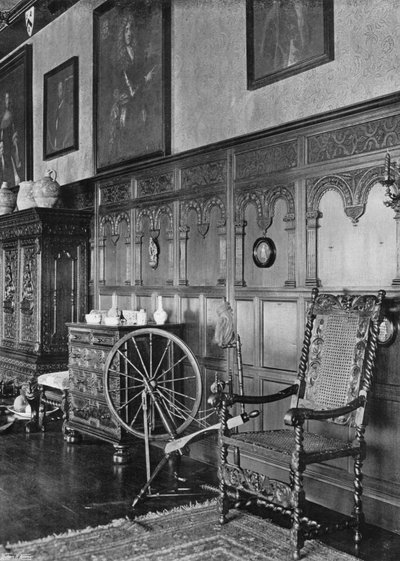 Vertäfelung in der langen Galerie von Charles Latham