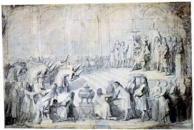 Die siamesischen Botschafter vor dem König, 1686 von Charles Le Brun