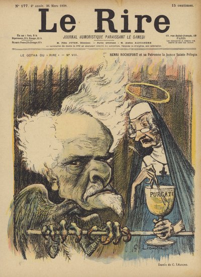 Henri Rochefort, Illustration für Le Rire von Charles Leandre