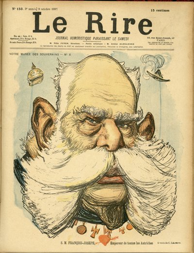 Illustration von Charles Leandre (1862-1934) für das Cover von Le Rire von Charles Leandre