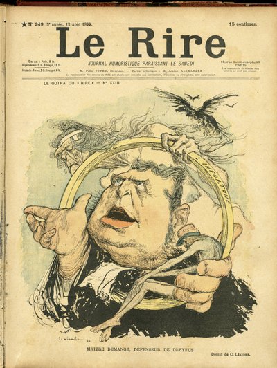 Illustration von Charles Léandre (1862-1934) für das Titelblatt von Le Rire von Charles Leandre