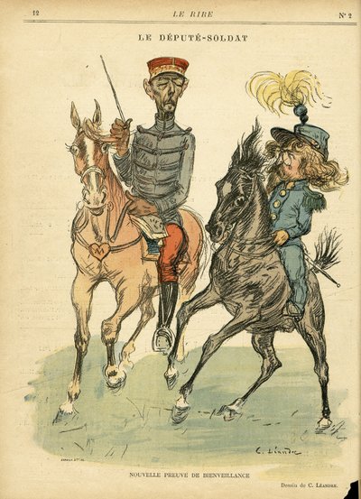 Illustration von Charles Leandre (1862-1934) in Le Rire von Charles Leandre