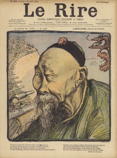 Li Hung Chang, Illustration für Le Rire von Charles Leandre