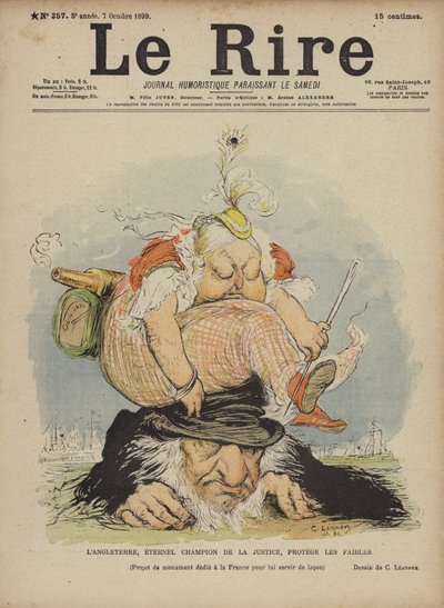 Königin Victoria, Illustration für Le Rire von Charles Leandre