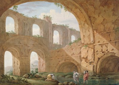 Hadrians Villa, nahe Tivoli von Charles Louis Clerisseau