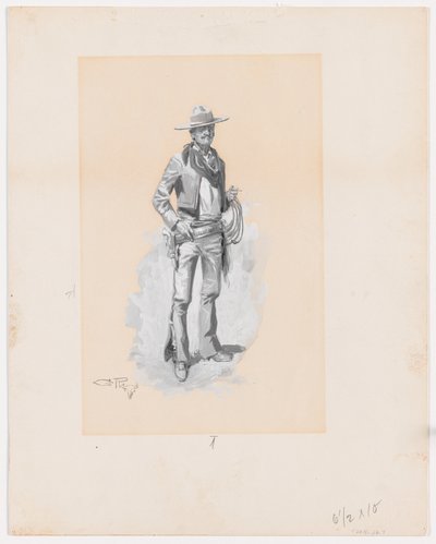Blanco, für Charles J. Steedman, Bucking the Sagebrush von Charles Marion Russell