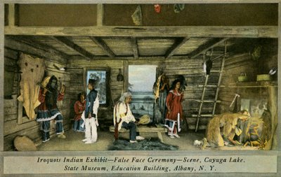 Irokesen-Indianer-Ausstellung, Staatsmuseum, Albany von Charles Marion Russell